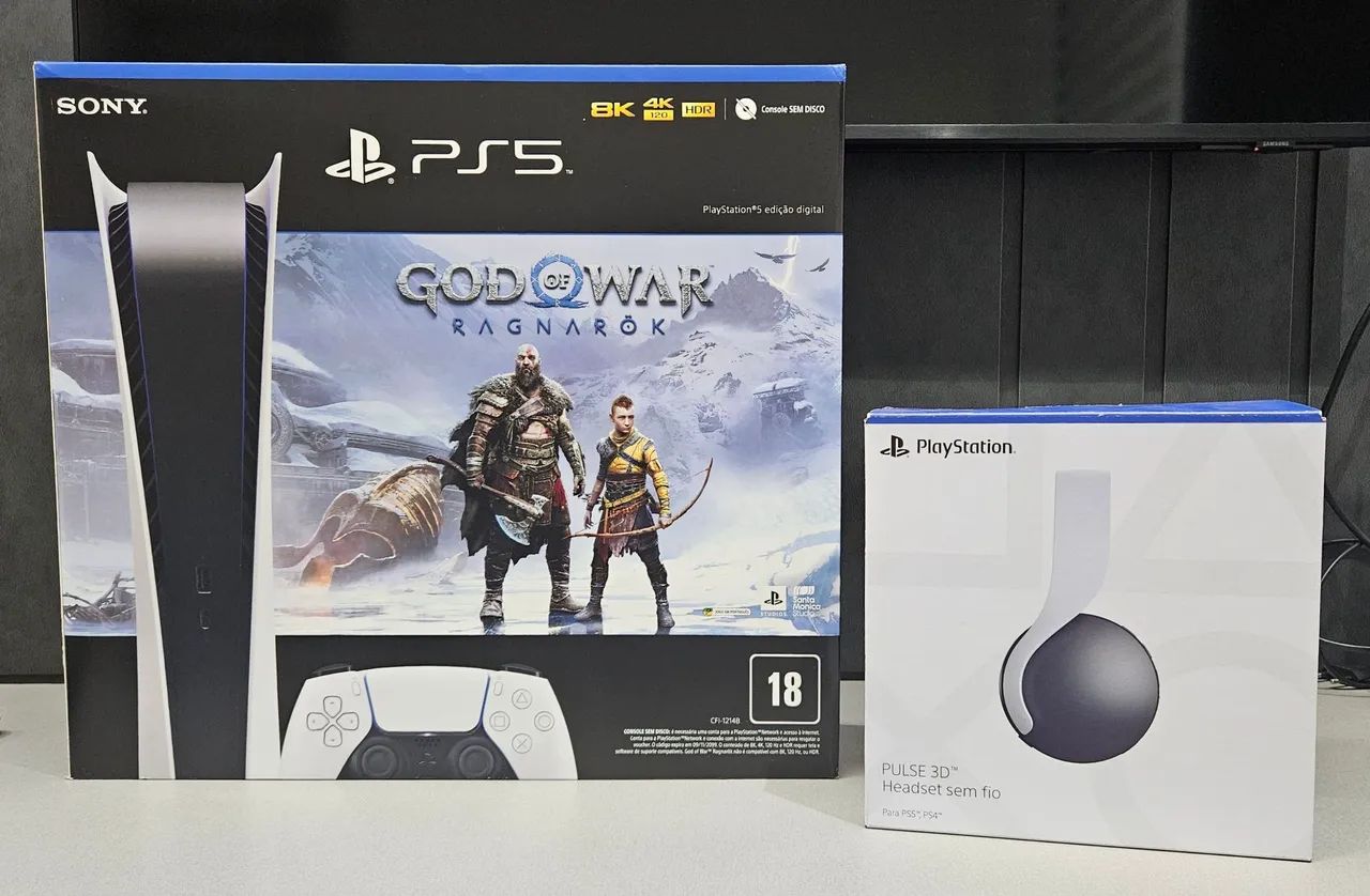 Kit Completo Playstation 5 com caixas originais  - Foto 2