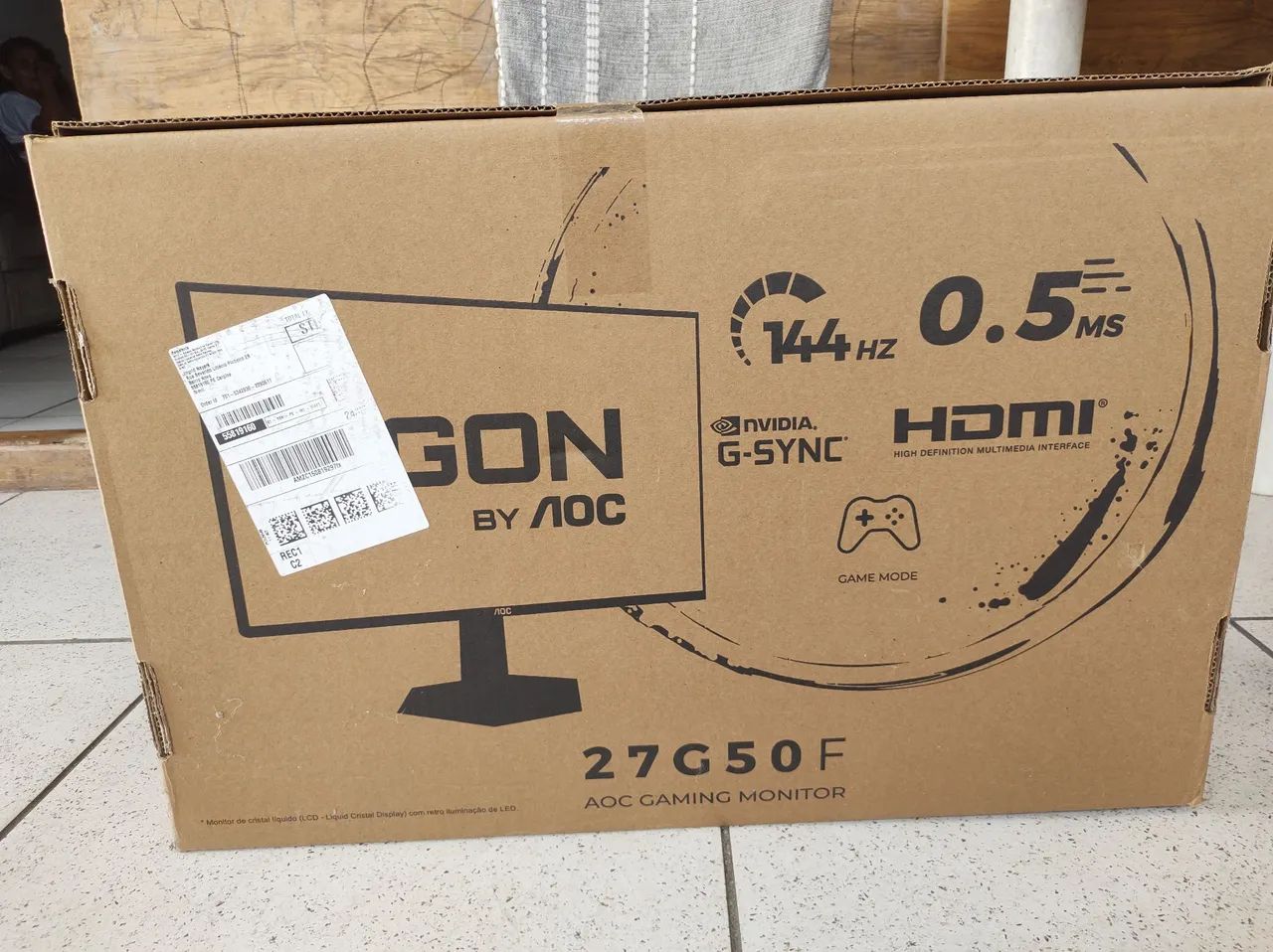 Monitor Gamer AOC 144HZ / 27 POLEGADAS  - Foto 2