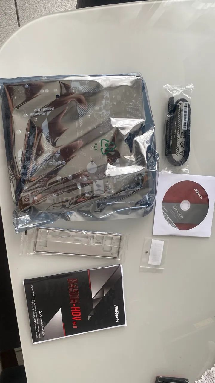 placa mae Asrock B450m - Foto 2