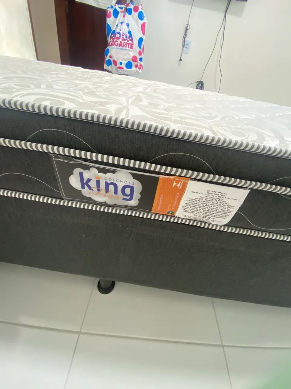 Cama box + colchão solteirão  - Foto 4