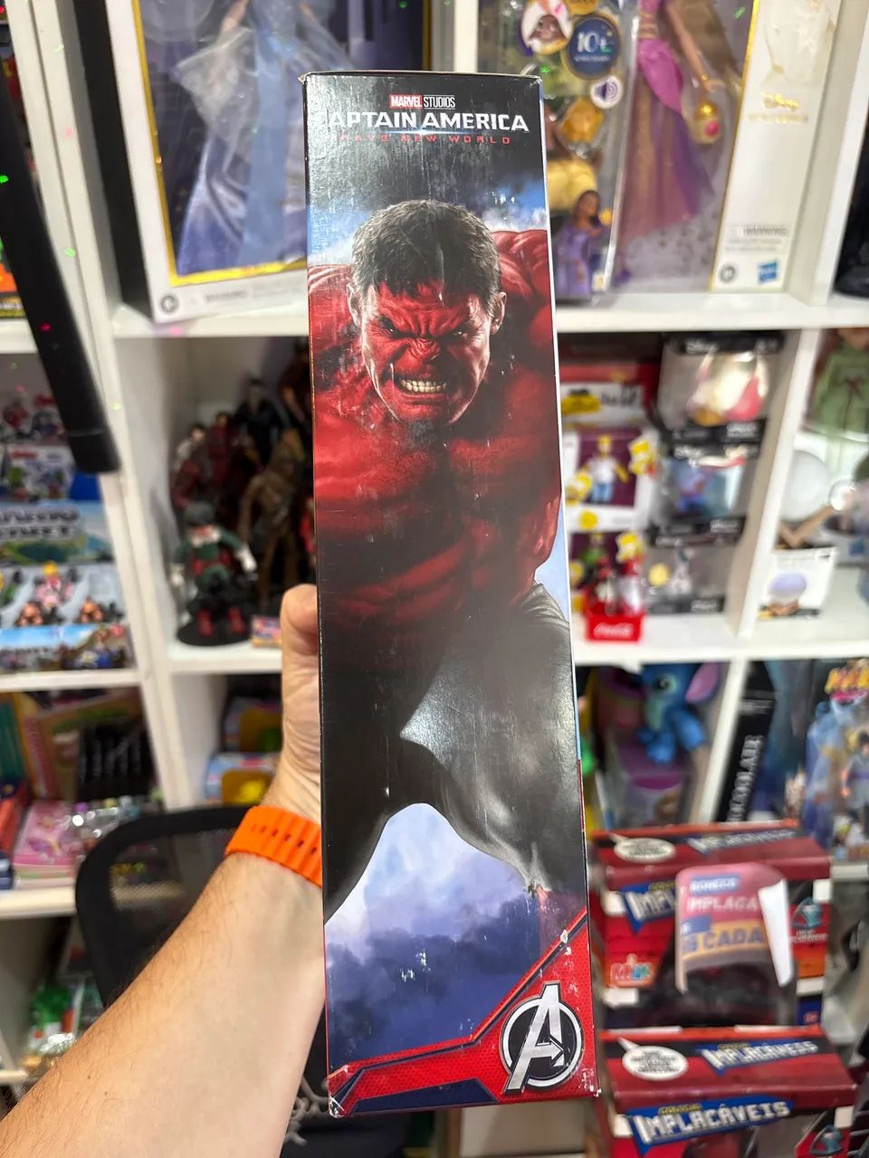 Action figure red hulk marvel Hasbro articulado  - Foto 2