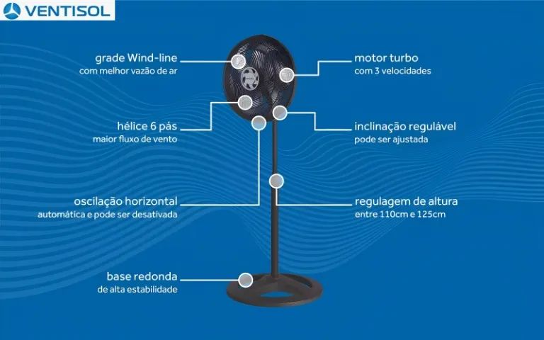 Ventilador Ventisol 40cm Coluna  - Foto 3
