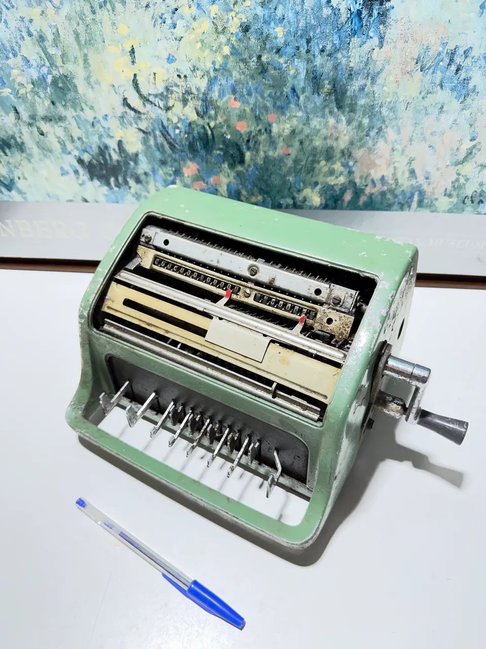 Calculadora mecânica facit antiga  - Foto 3