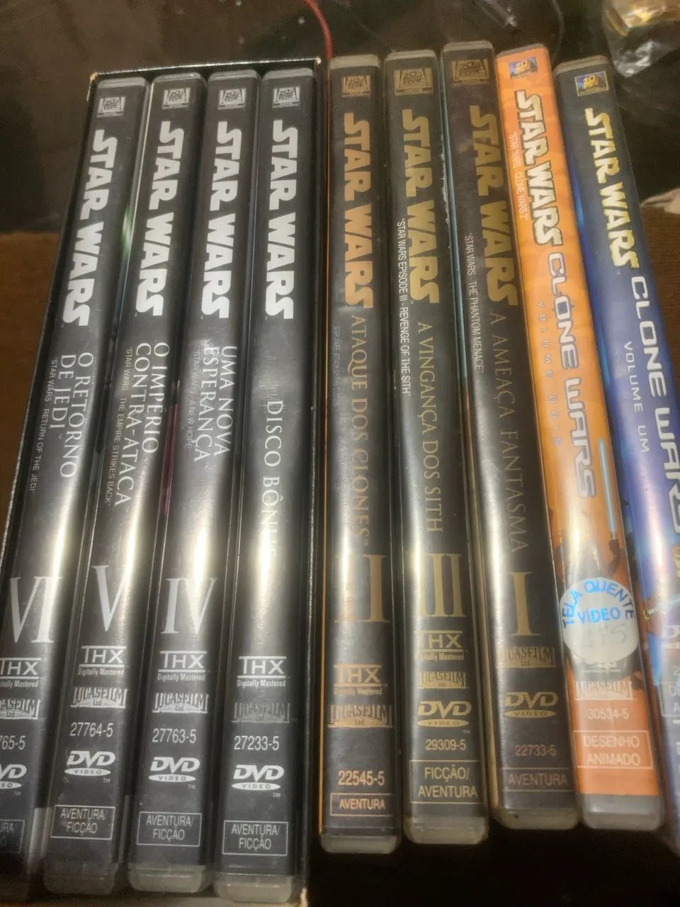 Nove. DVDs da franquia Star Wars, 
