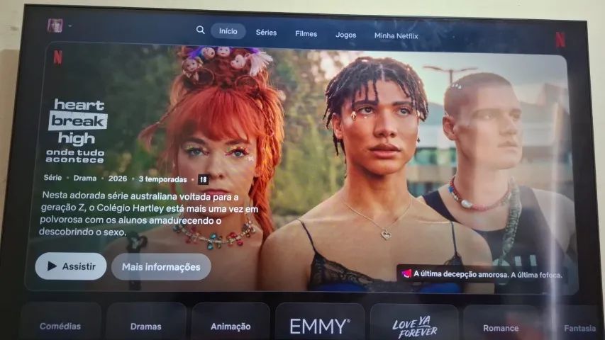 TV Samsung 55 polegadas + painel de Tv 