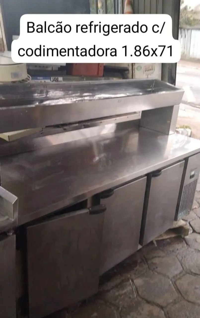 Balcão refrigerado com condimentadora  - Foto 2