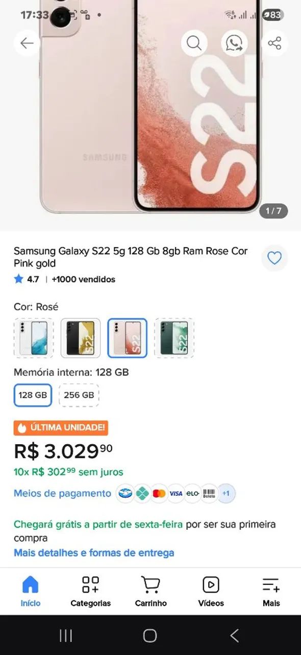 S22 venda ou troca  - Foto 3
