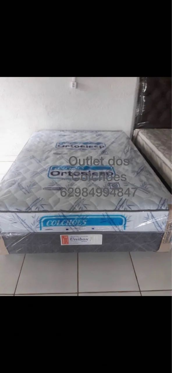 Cama box casal molas ensacadas mega oferta