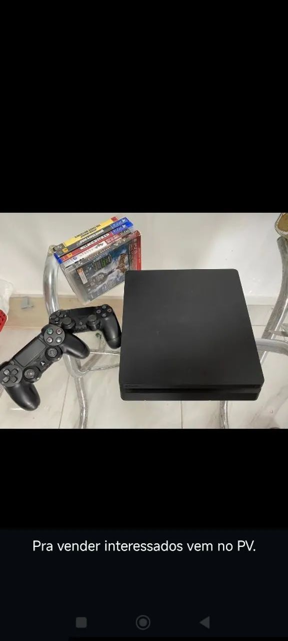PS4 pra vender ou trocar em iPhone com volta minha !