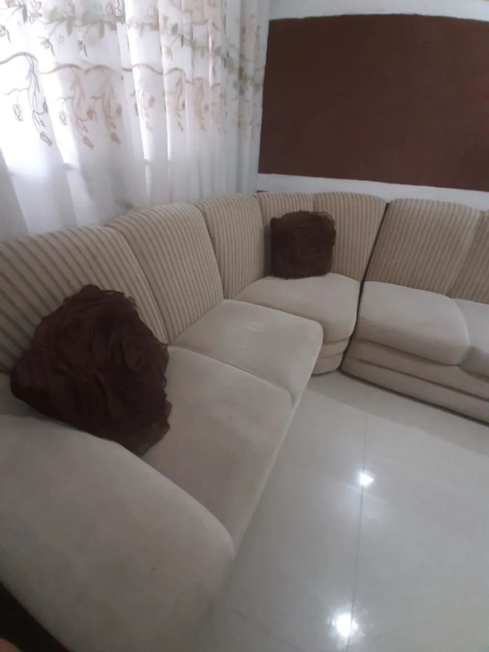 VENDO SOFÁ DE CANTO EM L - 6 LUGARES - Foto 4