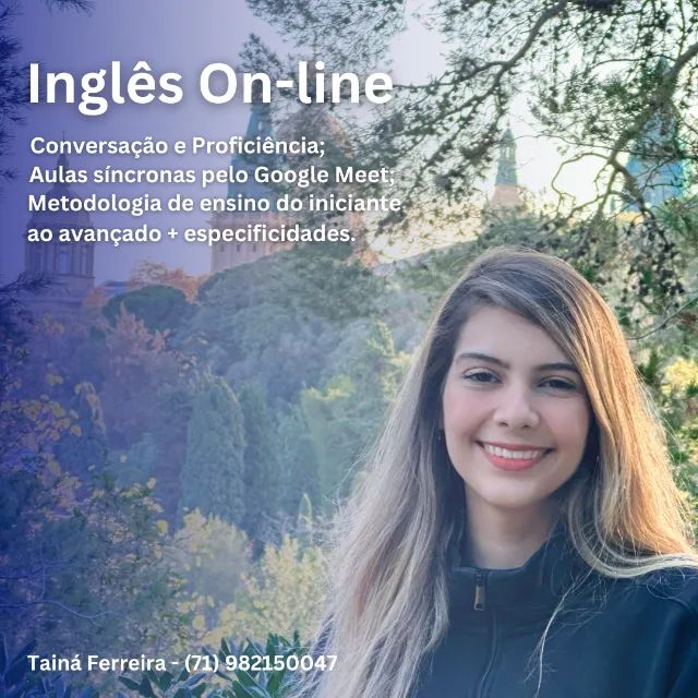 Professora Particular de Inglês - Aulas On-line