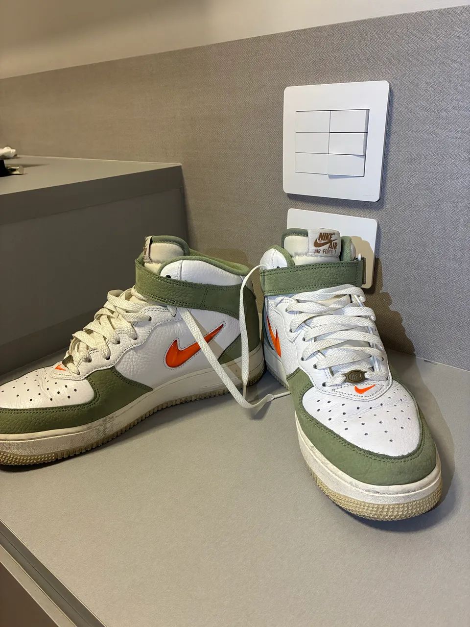 Nike Air Force 1 Mid Olive Green  - Foto 2