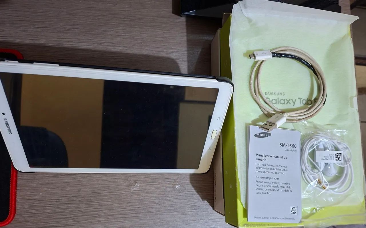 Samsung Galaxy Tab E - Completo com Caixa, NF e Android 7 Atualizado