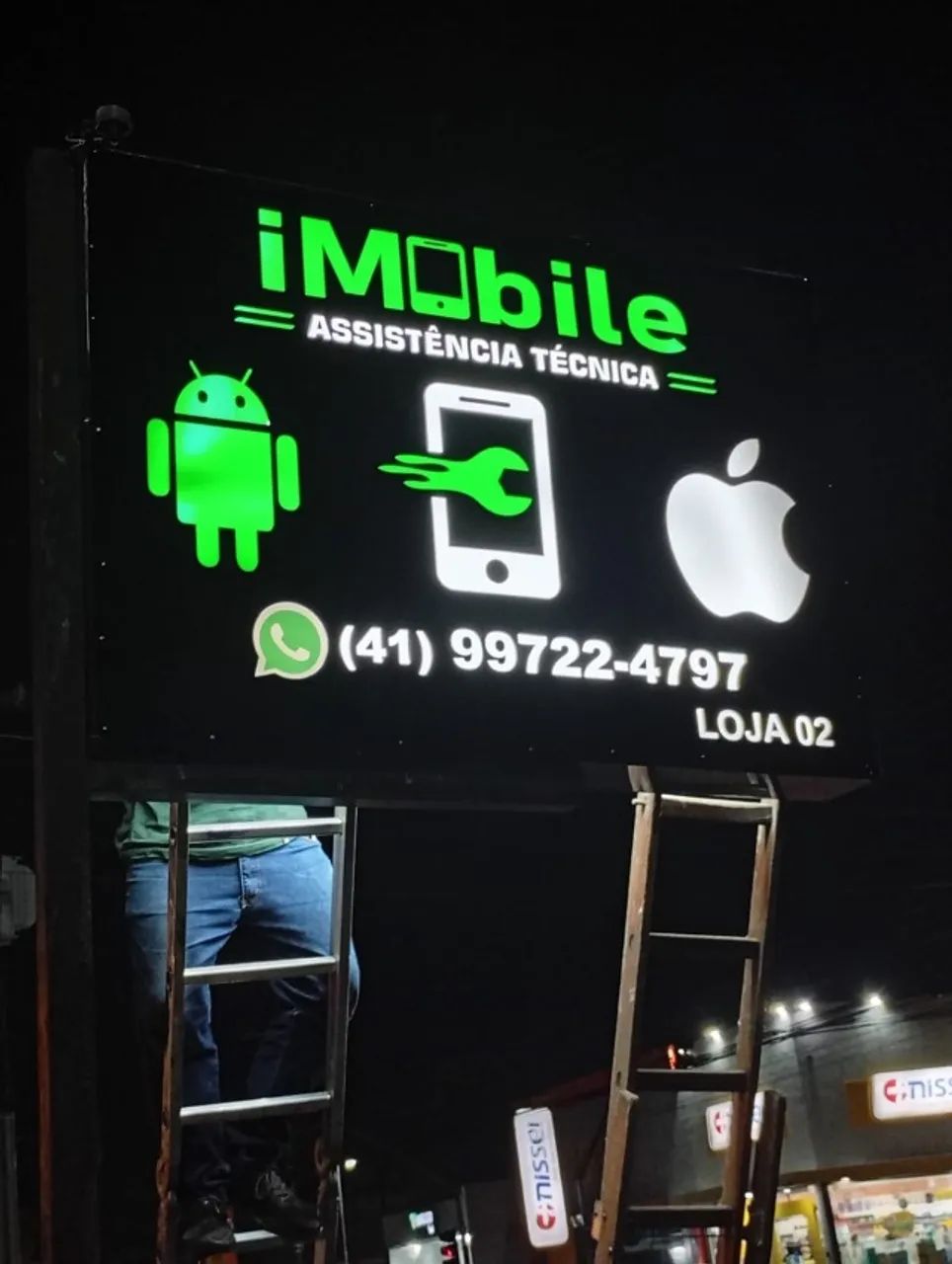 Comunicação Visual para sua Loja e Comércio - Revestimentos em Acm - Marmore - letras-caix