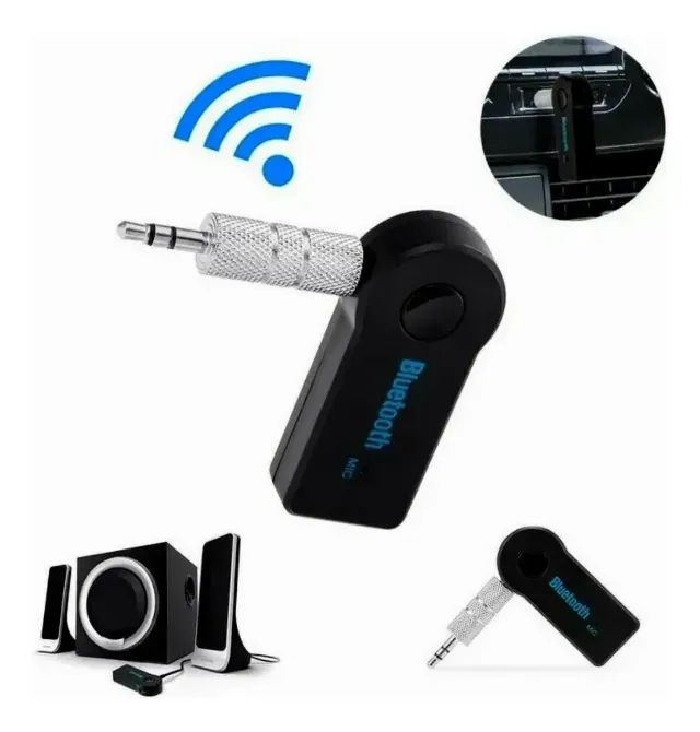 Adaptador Receptor Bluetooth Usb Musica P2 Chamada Som Carro Cor Preto - Foto 5
