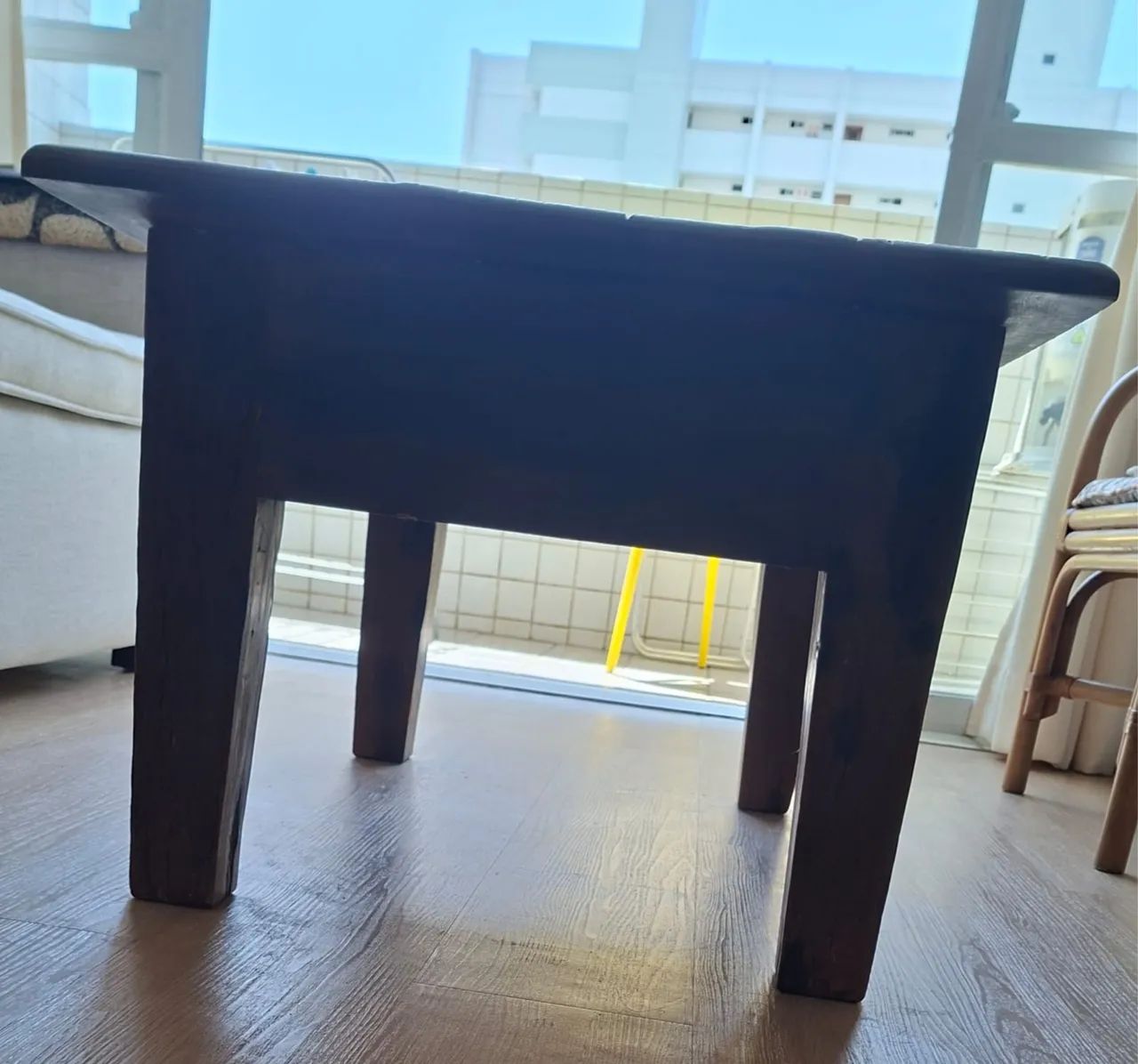 Mesa de Centro de Madeira de Demolicão - Foto 4