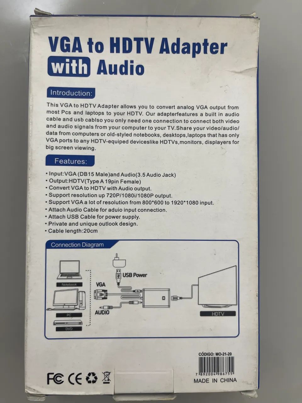 Adaptador VGA para HDTV - Foto 2