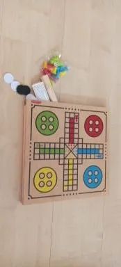 Dama e Ludo em madeira - Foto 3