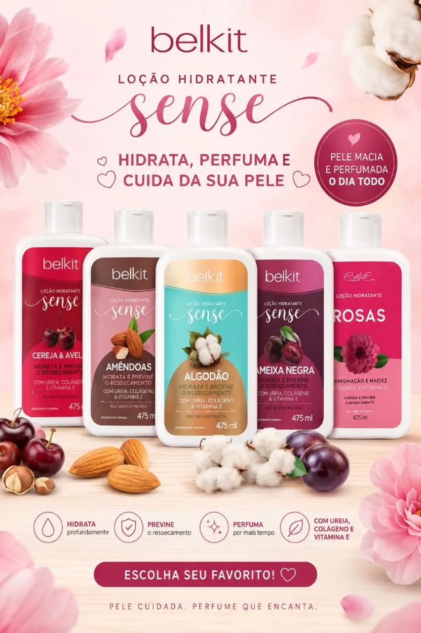 Loção Hidratante Sense 475ml