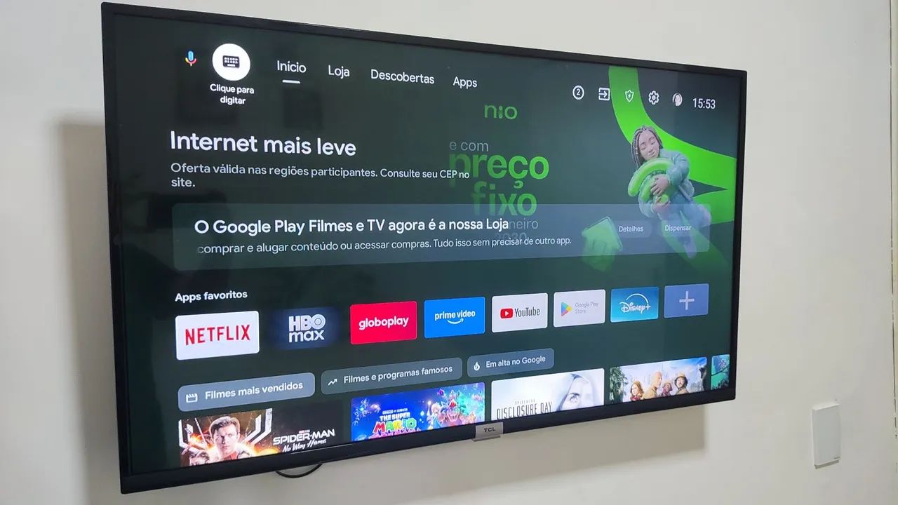 Smart TV TCL 43 Polegadas - Controle Original - Foto 3