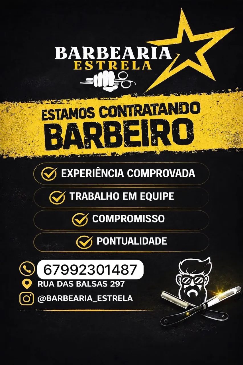 Estamos contratando Barbeiro (a)