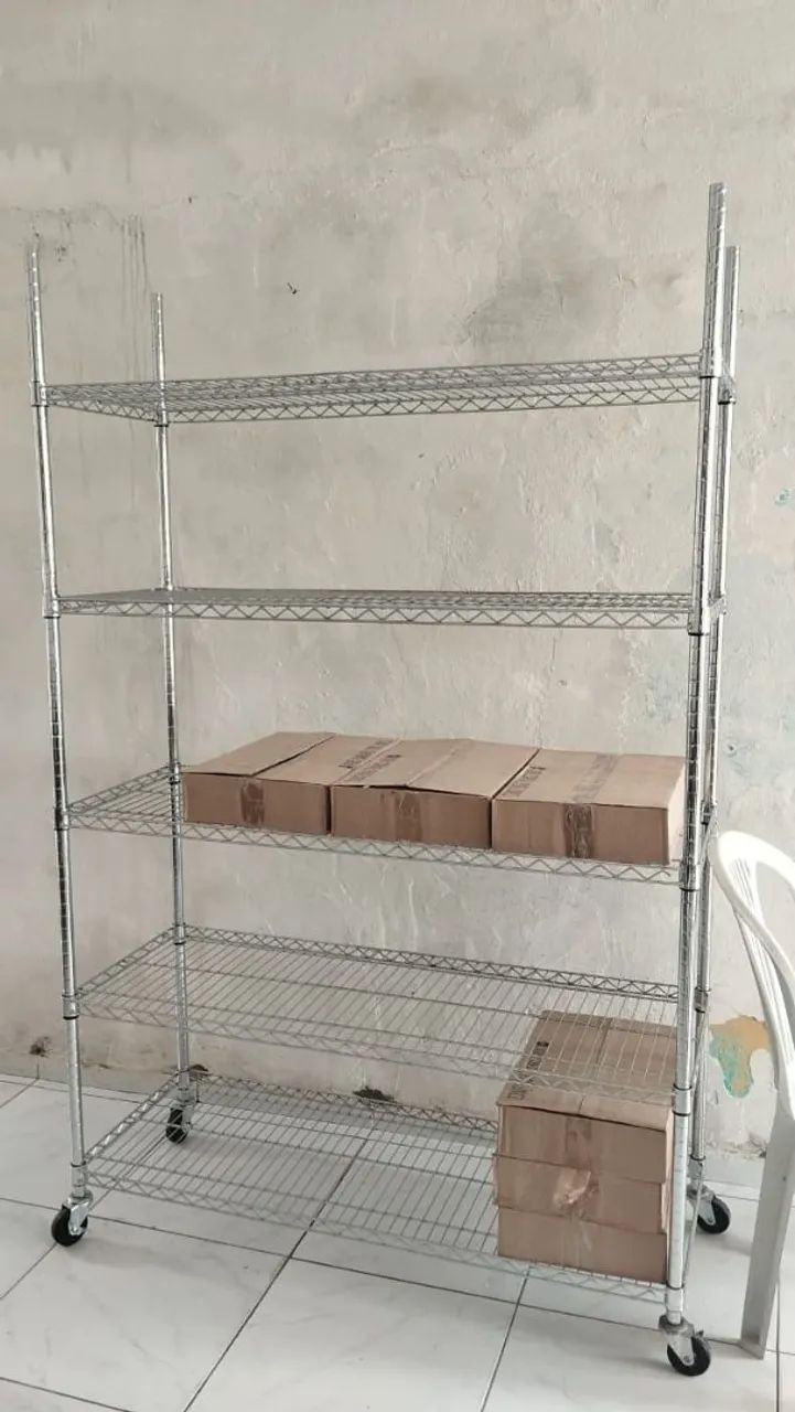 Estante em aço cromado - Foto 3