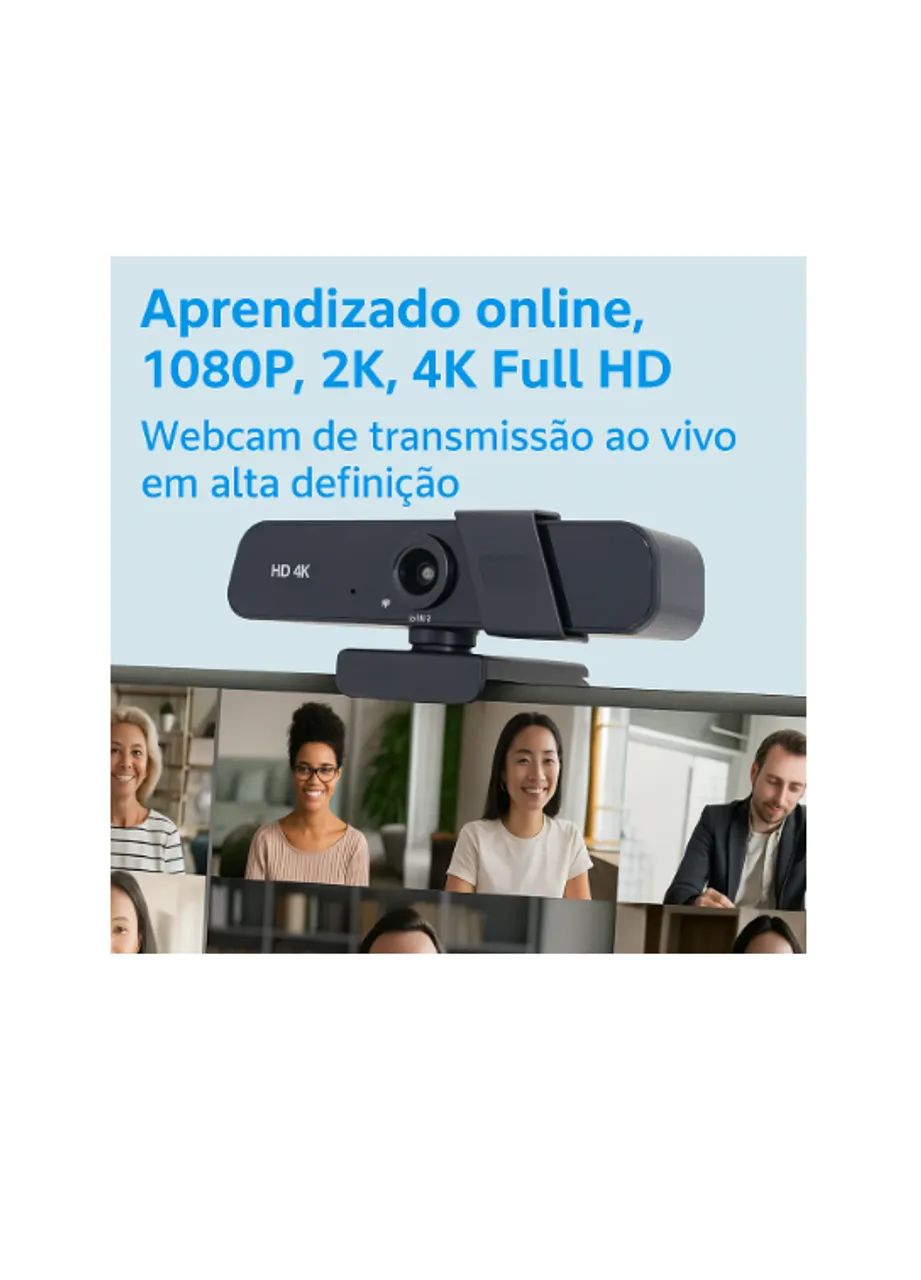 WEB CAM 4K COM MICROFONE AITEK SIGMA-W780M - Foto 3