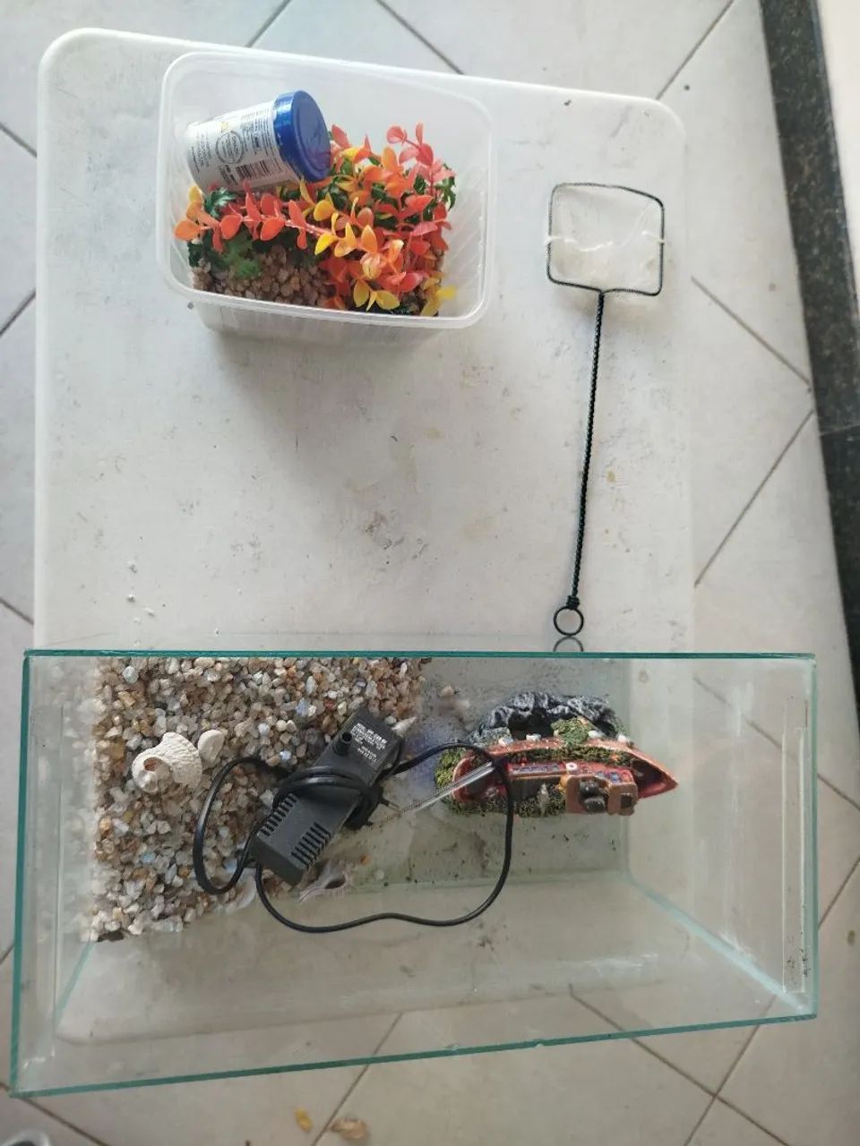 Kit completo com aquário