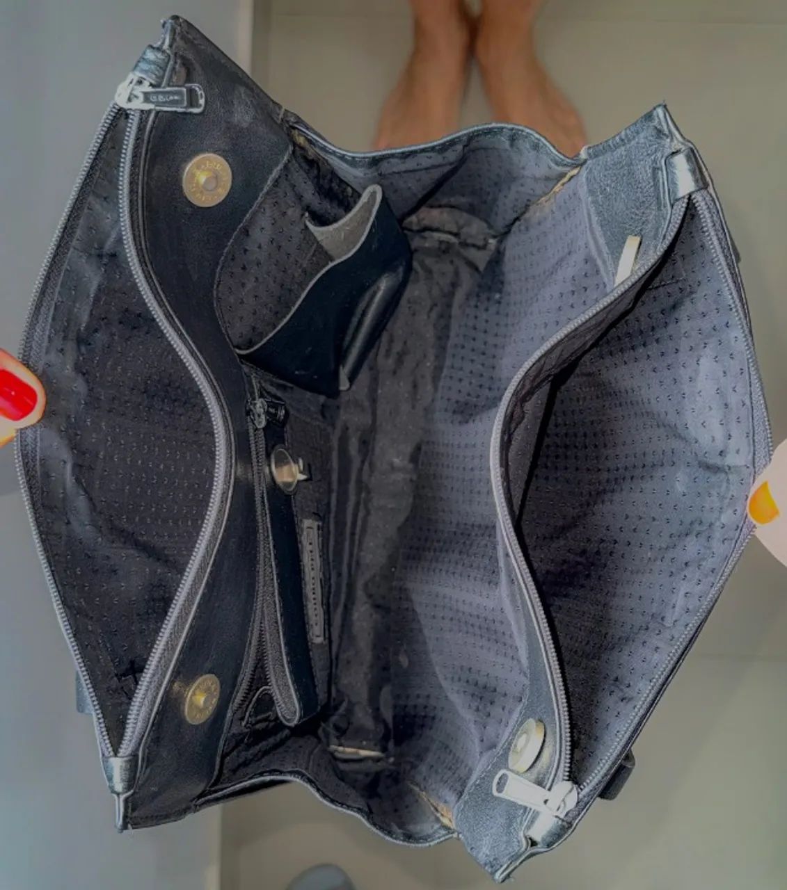 Bolsa Feminina Lateral de couro Legítimo - Foto 3