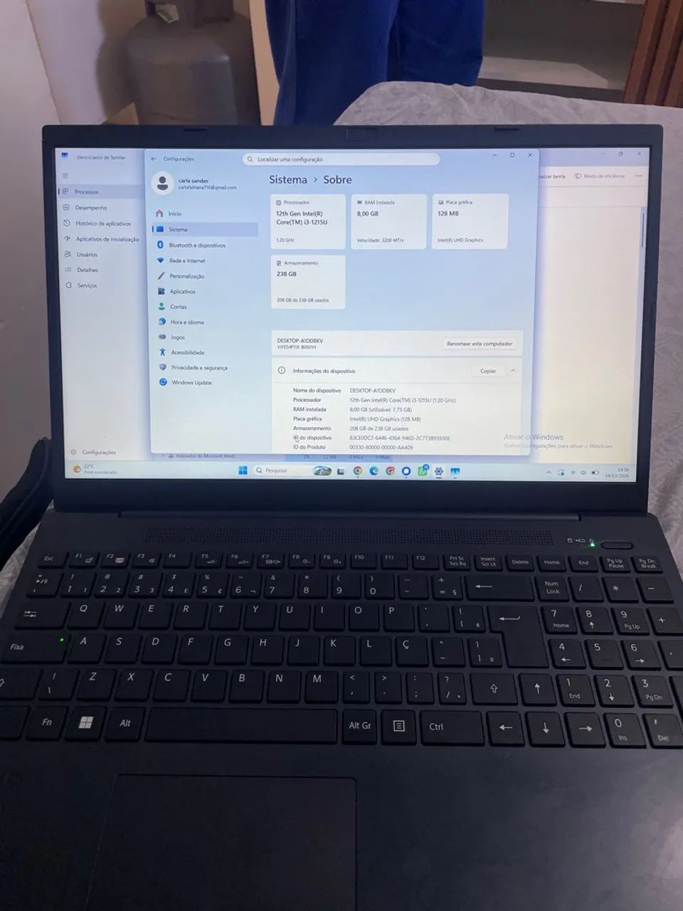 Notebook i3 seminovo da VAIO 
