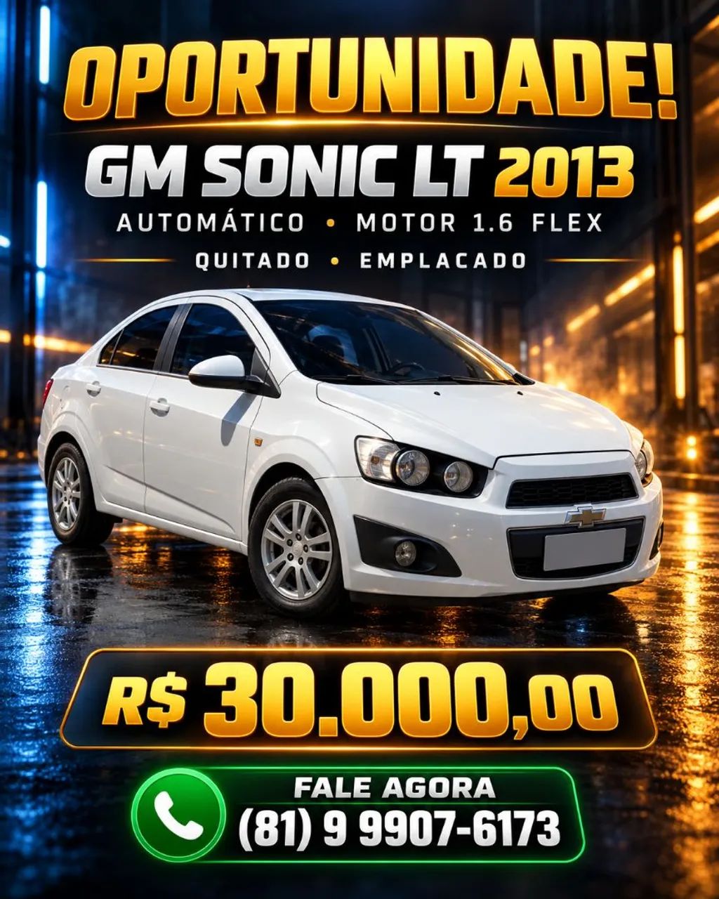 Chevrolet Sonic SONIC Sed. LT 1.6 16V FlexPower 4p Aut. 2013