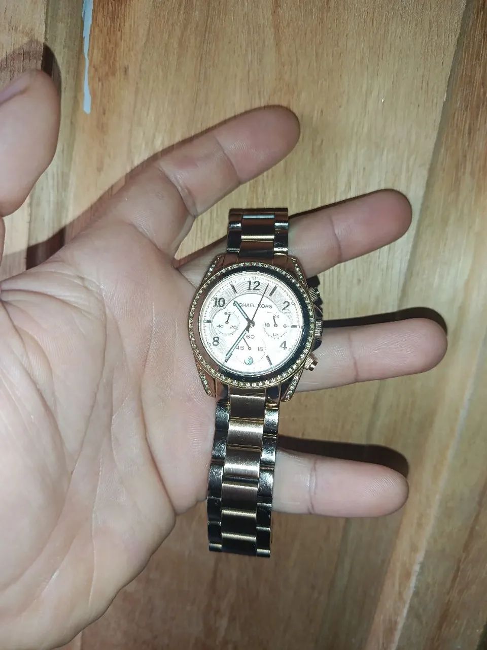 Michael Kors MK5263 Rose Gold Com Cristais Original - Foto 3