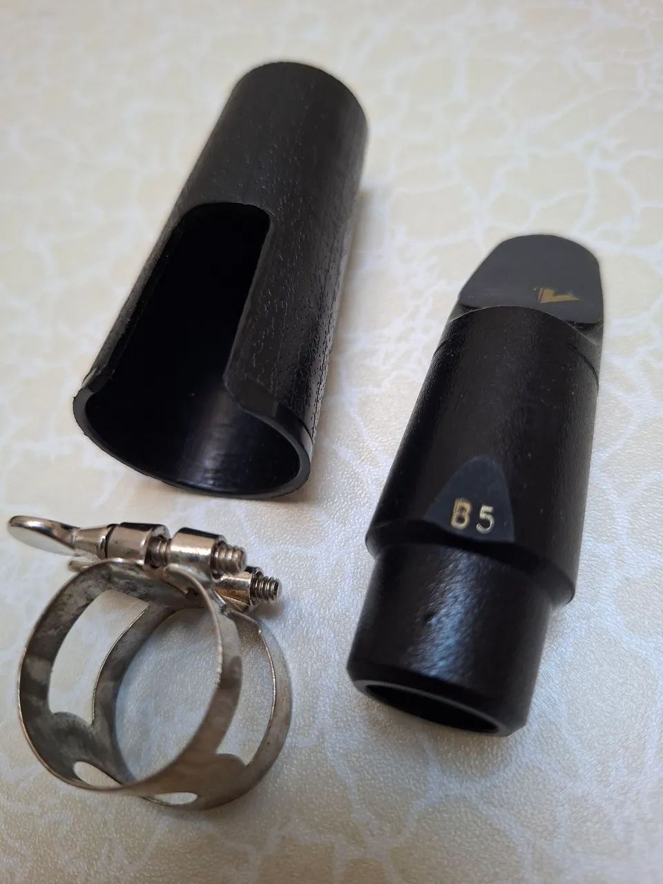 Boquilha Rico B5 sax soprano Completa - Foto 4