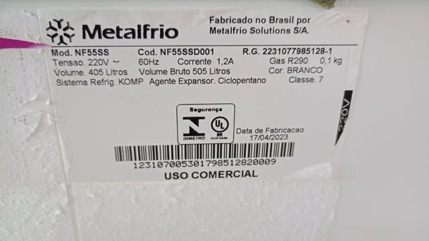 ラメ子 出品 FREEZER EXPOSITOR HORIZONTAL 405 LITROS - Geladeiras e Freezers