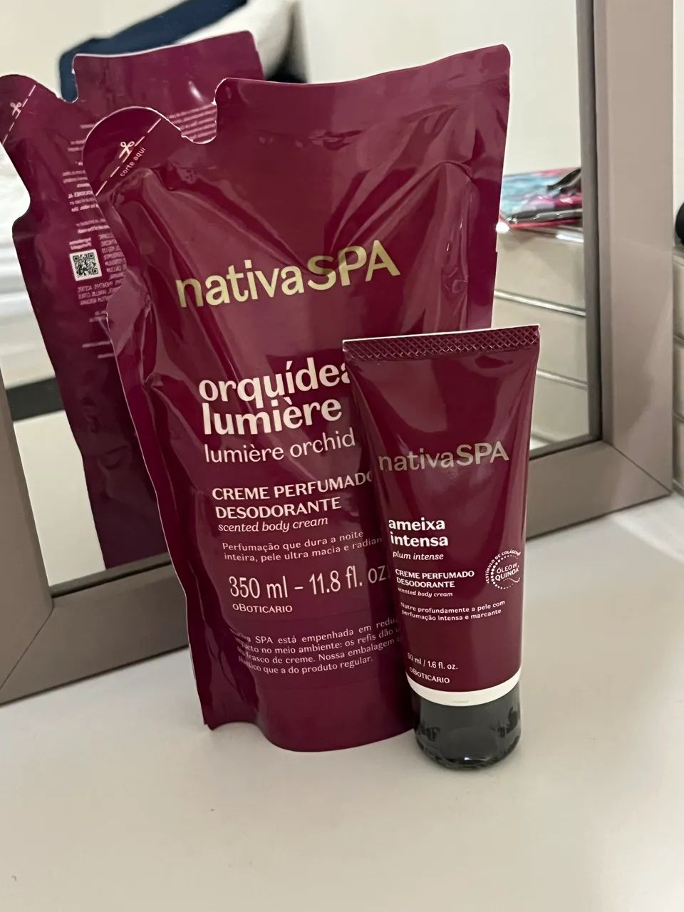Refil hidratante + creme para mãos nativa SPA