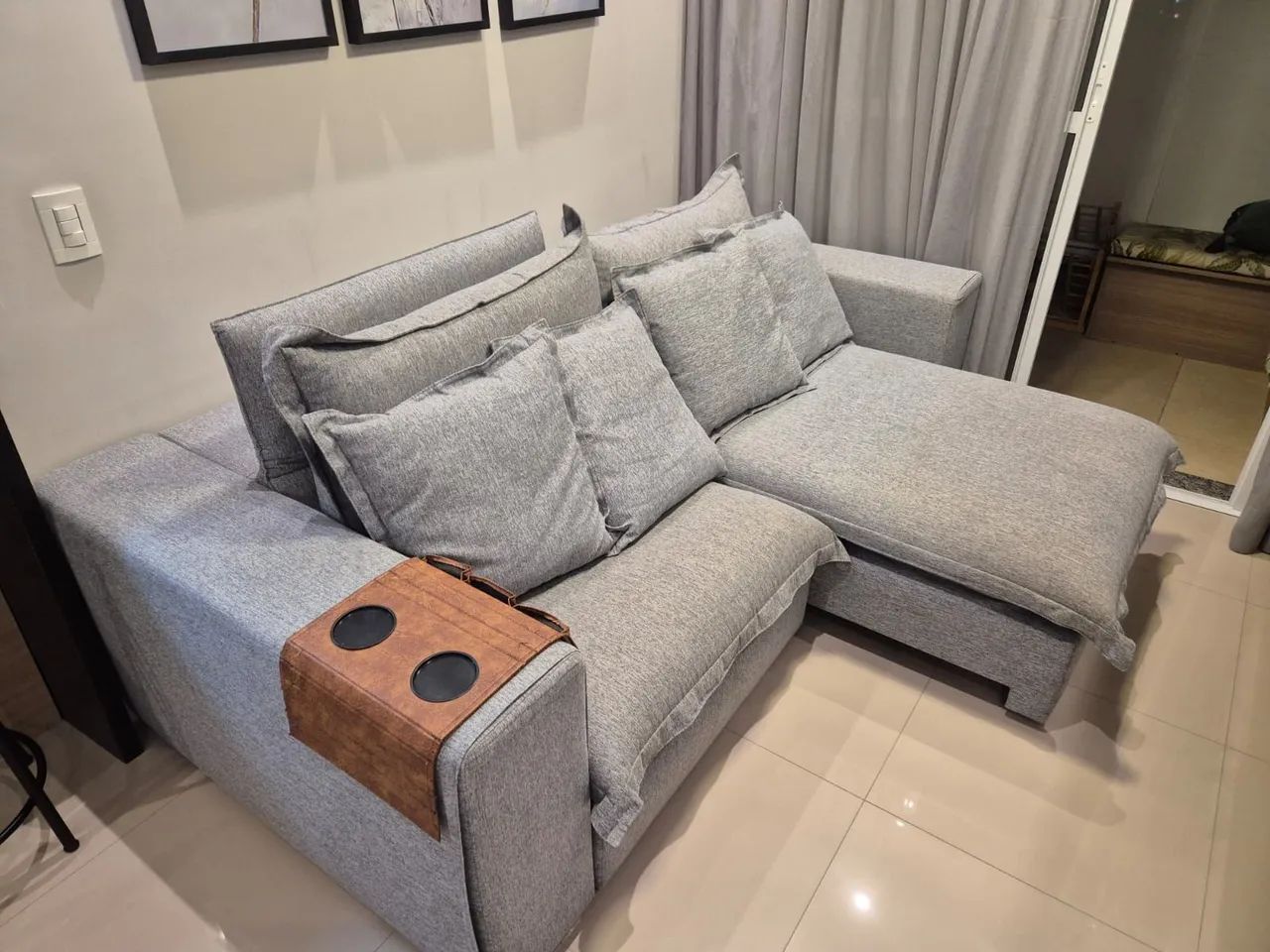 Sofá retrátil Sylvia design 2,30m - Foto 2