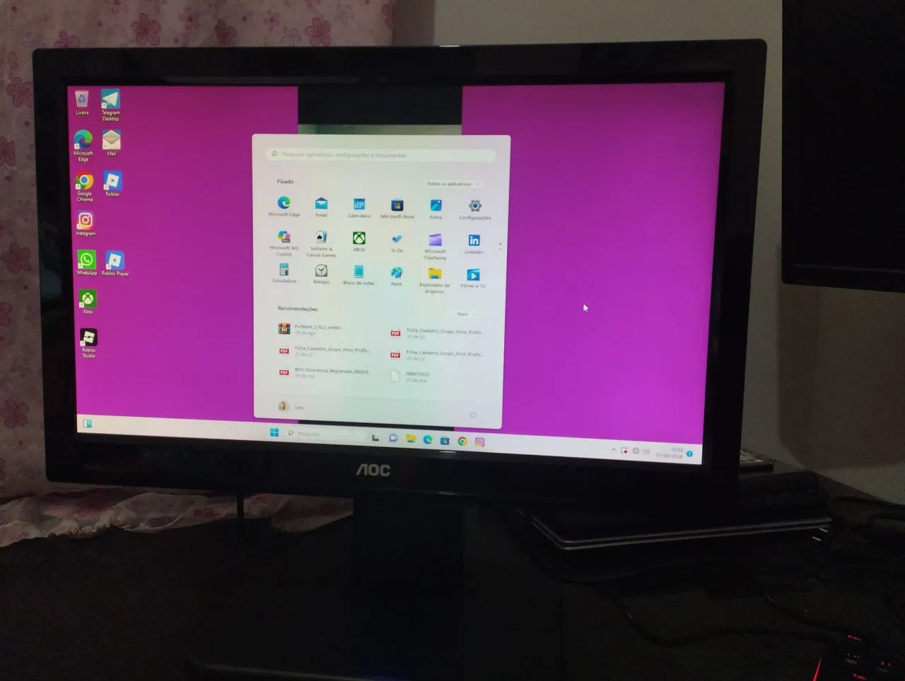 Monitor AOC 20 polegadas 
