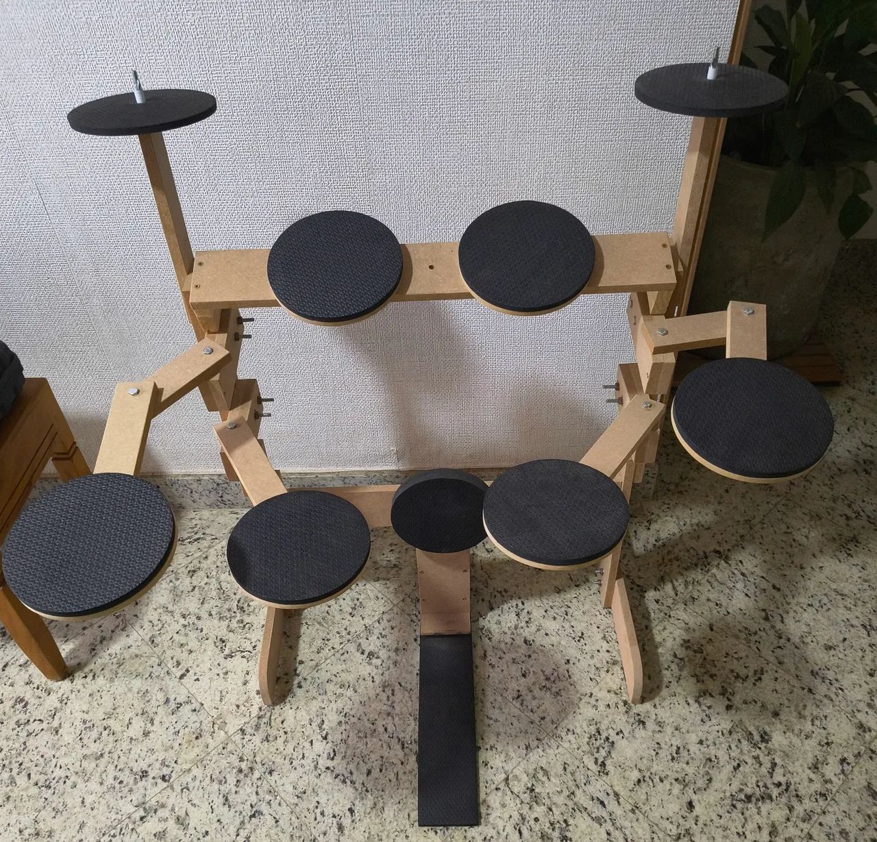 Bateria de estudo de madeira - Foto 3