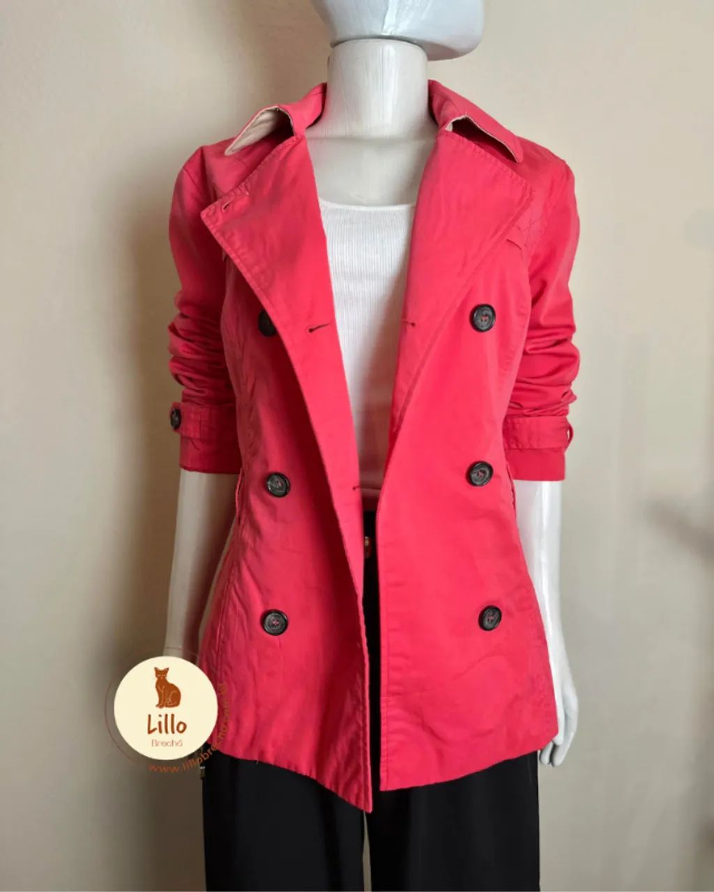 Blazer Transpassado Pink - Only - Foto 2