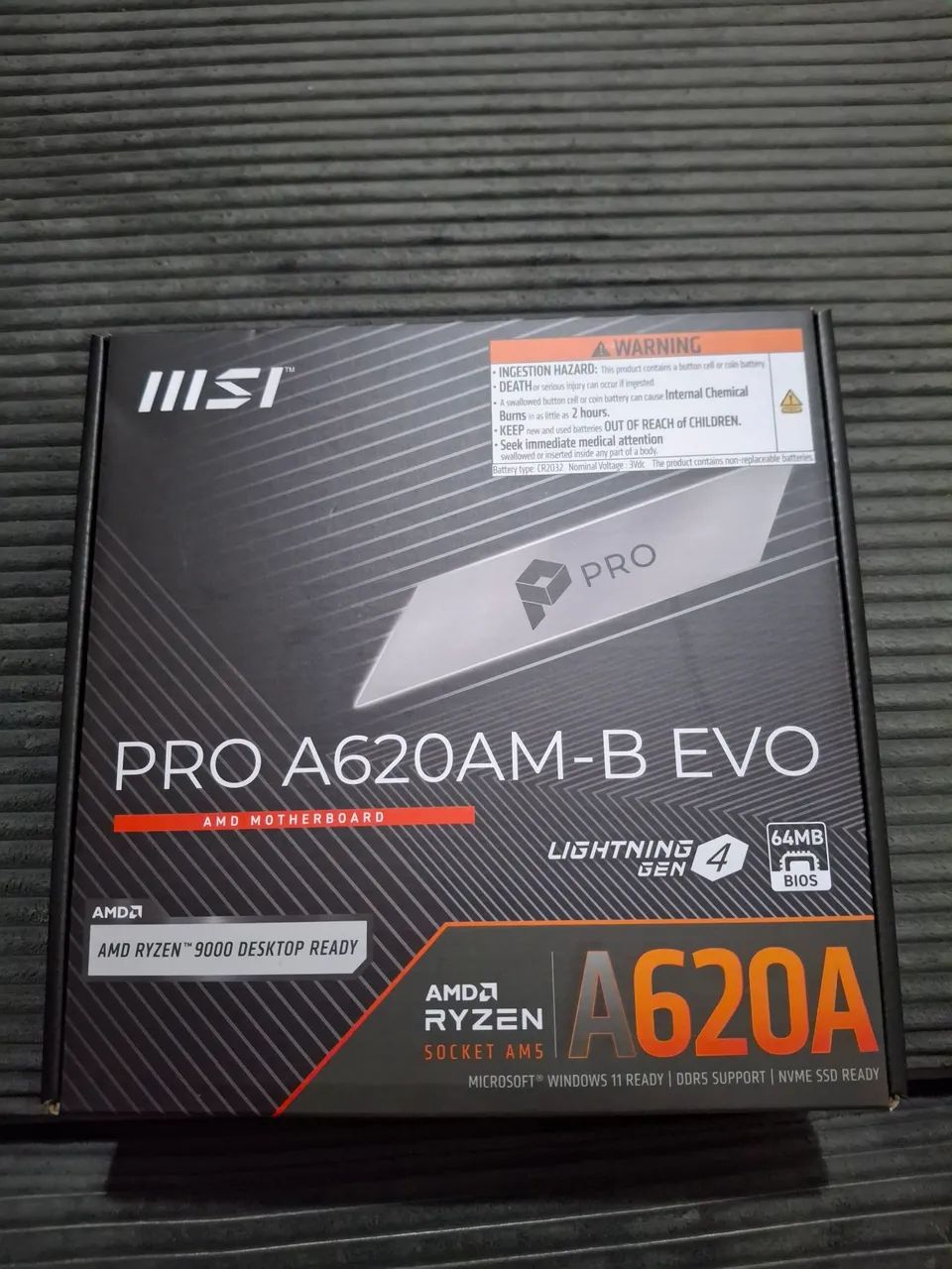 Placa-Mãe MSI PRO A620AM-B EVO AM5