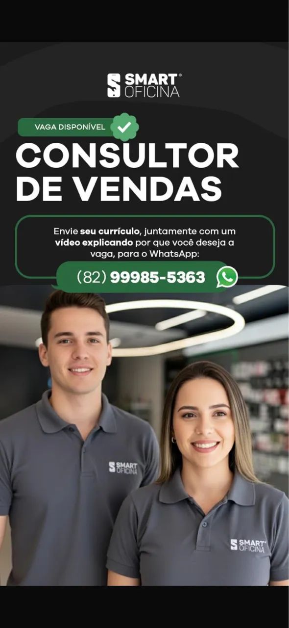 Vaga de emprego para vendedor 