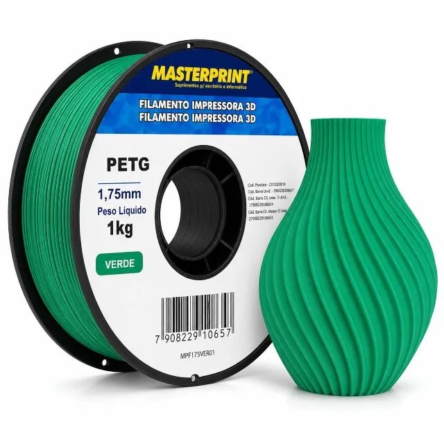Filamento PetG verde Masterprint