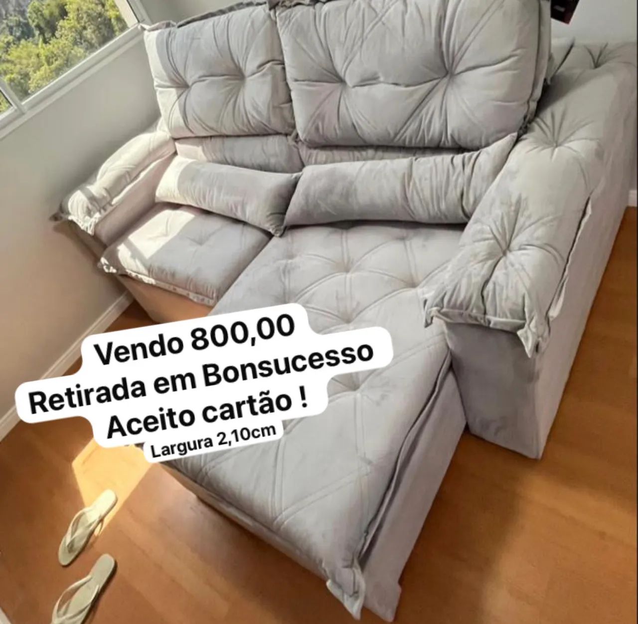 Sofá retrátil 2,10cm 