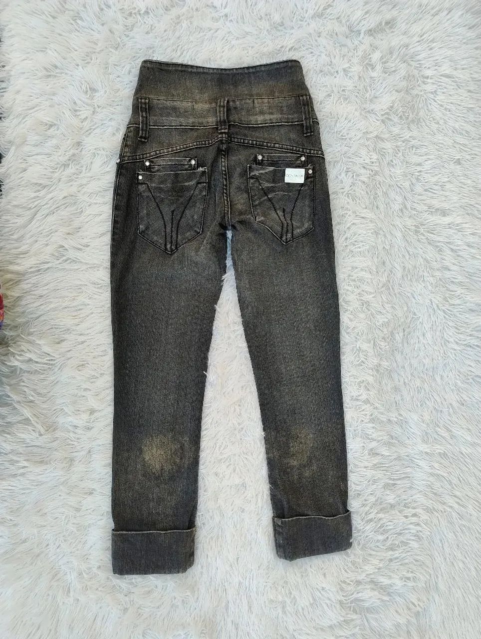 Calça Jeans Contato Cós Alto P - Foto 3