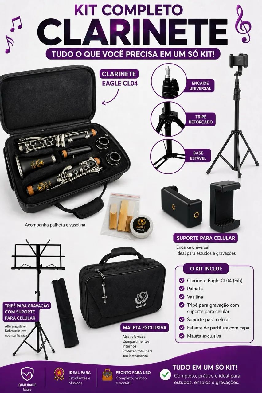 Clarinete + Kit
