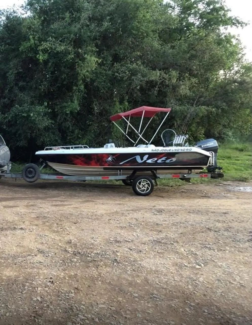 Lancha ano 1998 com motor 50hp  - Foto 3