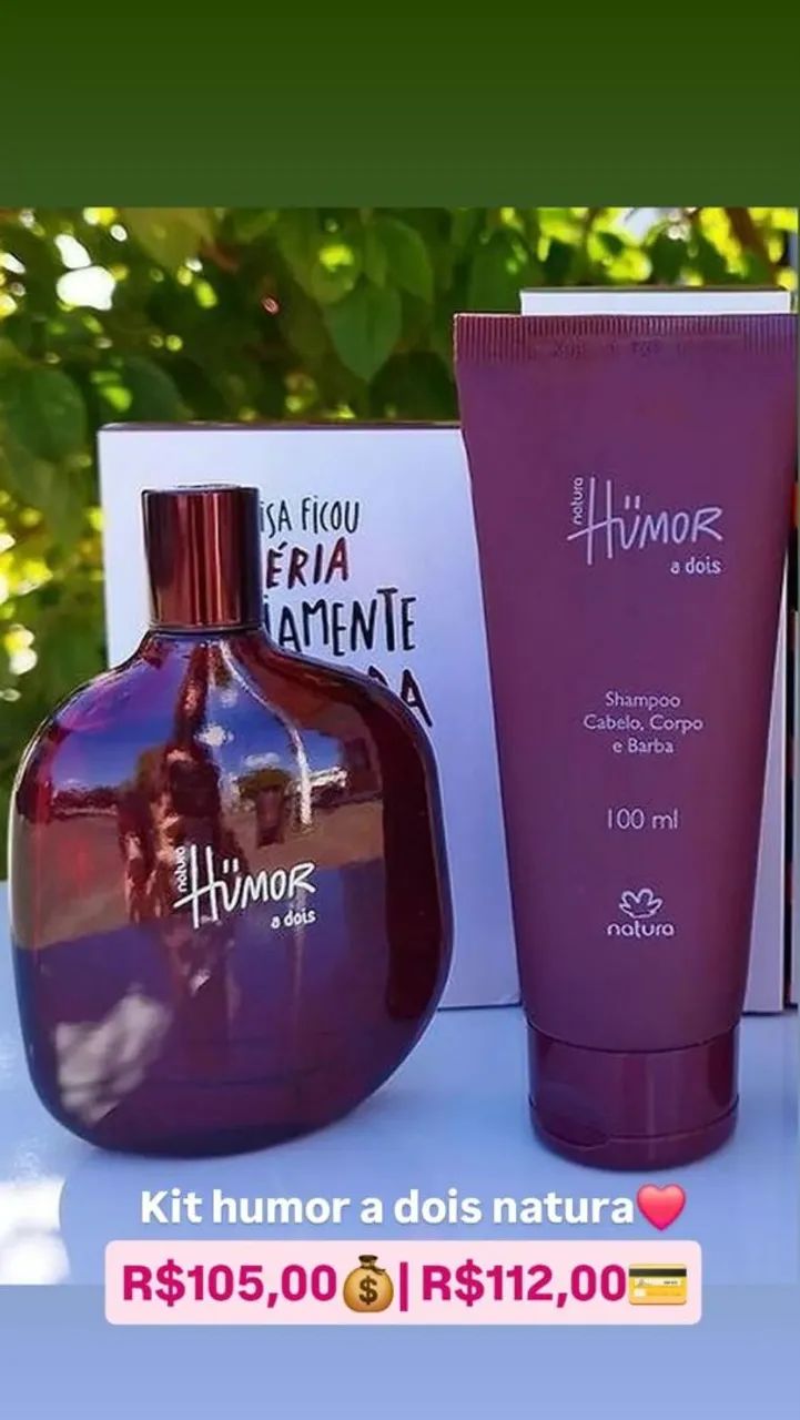 Kit natura humor a dois 