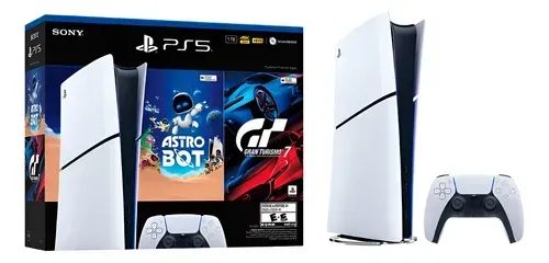 PS5 Slim 4K Digital,825GB, Digtal , Bivolt + Astro Bot + GT7  - Foto 3