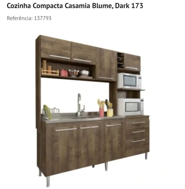 COZINHA COMPACTA COM CUBA-NOVA