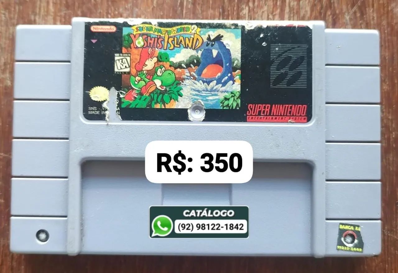 Super Mario World 2 Yoshi's Island = R$: 350